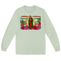 Matcha western our lady of Guadalupe Long Sleeve Tee - JahusDesignShop