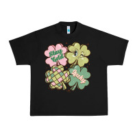 Black st patricks day clover Urban Heavy Tee - MaliasSmallBusiness