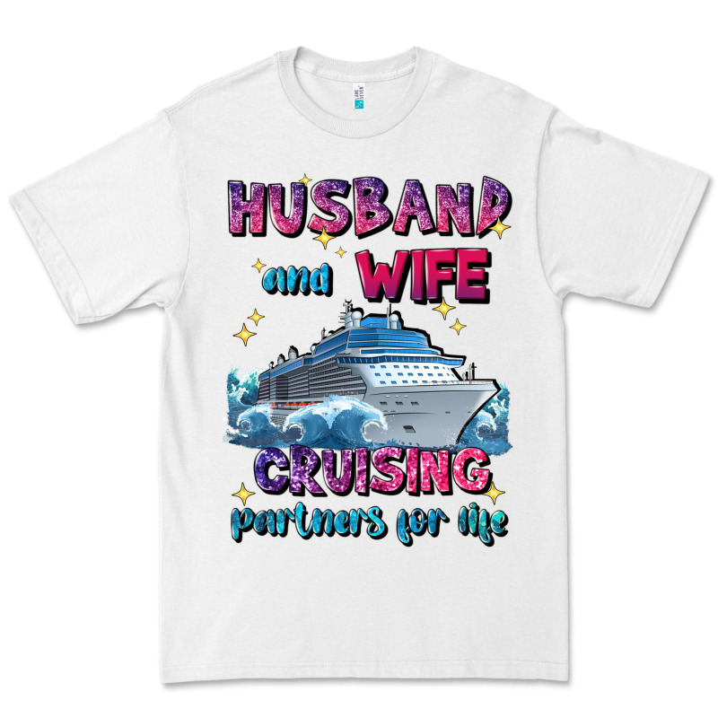 Husband And Wife Cruising Partners For Life Premium Tee by JahusDesignShop | Teevron