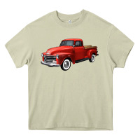 Mossy western red truck right 34 view Heavy Core Tee - FaDigitalArtStudio