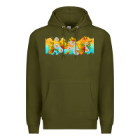 Army Green butterflies summer Premium Hoodie - TumblerDesignByShophia