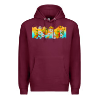 Burgundy butterflies summer Premium Hoodie - TumblerDesignByShophia