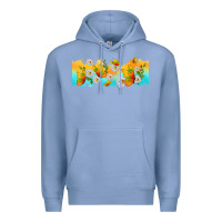 Colony Blue butterflies summer Premium Hoodie - TumblerDesignByShophia