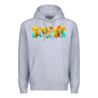 Heather Grey butterflies summer Premium Hoodie - TumblerDesignByShophia