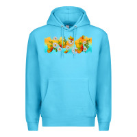Ocean Blue butterflies summer Premium Hoodie - TumblerDesignByShophia