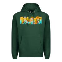 Sports Green butterflies summer Premium Hoodie - TumblerDesignByShophia