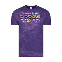 Cloud Purple it's okay to feel all the feels Vintage Tee - MaliasSmallBusiness