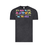 Vintage Black it's okay to feel all the feels Vintage Tee - MaliasSmallBusiness
