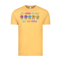 Vintage Mustard it's okay to feel all the feels Vintage Tee - MaliasSmallBusiness