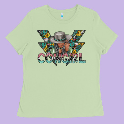 Cowgirl2 2 Ladies Tee Designed By Sublimationcraftshop