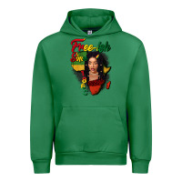 Emerald Free-ish since 1865 black woman Urban Hoodie - FaDigitalArtStudio