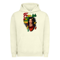 Pigment Pistachio Free-ish since 1865 black woman Urban Hoodie - FaDigitalArtStudio