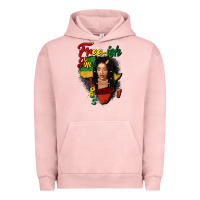 Pigment Salmon Free-ish since 1865 black woman Urban Hoodie - FaDigitalArtStudio