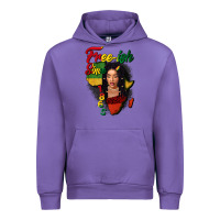 Tulip Free-ish since 1865 black woman Urban Hoodie - FaDigitalArtStudio