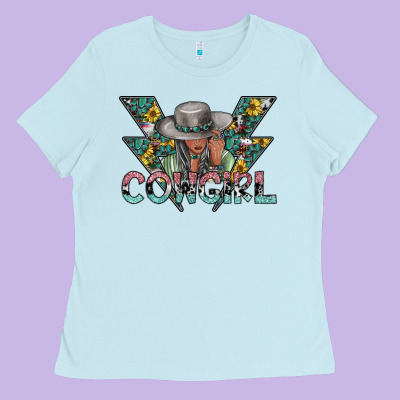 Cowgirl2 2 Ladies Tee Designed By Sublimationcraftshop