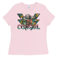 Bubblegum Pink cowgirl2 2 Ladies Tee - SublimationCraftShop