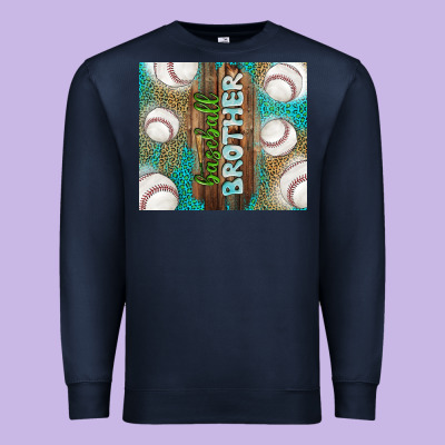 Baseball Brother Premium Sweatshirt Designed By Tumblerdesignbyshophia