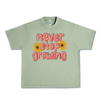 Oil Green never stop growing Urban Heavy Tee - MaliasSmallBusiness