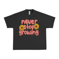Pigment Black never stop growing Urban Heavy Tee - MaliasSmallBusiness
