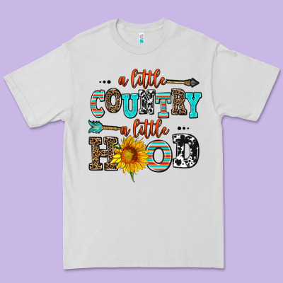 A Little Country A Little Hood Premium Tee Designed By Adodesignshop