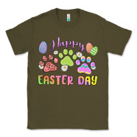 Army Green happy easter day paws Classic Tee - MaliasSmallBusiness