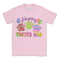 Bubblegum Pink happy easter day paws Classic Tee - MaliasSmallBusiness