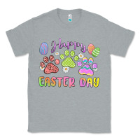 Heather Grey happy easter day paws Classic Tee - MaliasSmallBusiness