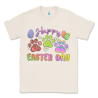 Natural happy easter day paws Classic Tee - MaliasSmallBusiness