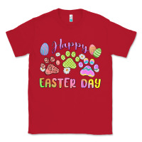 Red happy easter day paws Classic Tee - MaliasSmallBusiness