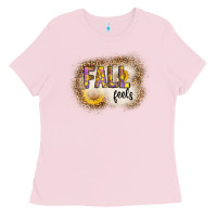 Bubblegum Pink fall feels Ladies Tee - CowhideDigitalArt