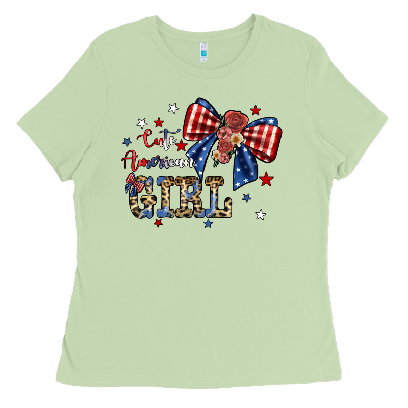 Cute American Girl Ladies Tee by JahusDesignShop | Teevron
