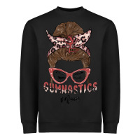 Black gymnastics mom Heavyweight Sweatshirt - MaliasSmallBusiness