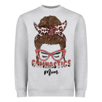 Heather Grey gymnastics mom Heavyweight Sweatshirt - MaliasSmallBusiness