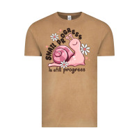 Vintage Camel snail progress is stil progress Vintage Tee - MaliasSmallBusiness