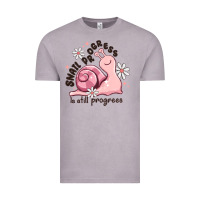 Vintage Zinc snail progress is stil progress Vintage Tee - MaliasSmallBusiness