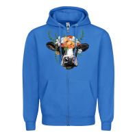 True Royal holstein cow head Zipper Hoodie - BarkalooDesign