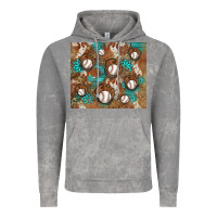 Cloud Rock baseball turquoise gemstones western patterns Vintage Hoodie - BarkalooDesign