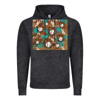 Vintage Black baseball turquoise gemstones western patterns Vintage Hoodie - BarkalooDesign