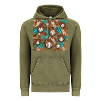 Vintage Olive baseball turquoise gemstones western patterns Vintage Hoodie - BarkalooDesign