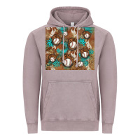 Vintage Zinc baseball turquoise gemstones western patterns Vintage Hoodie - BarkalooDesign