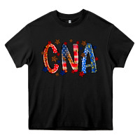 Black cna america Heavy Core Tee - RacoonDesign