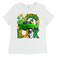 White Loads of luck truck st. patricks day Ladies Tee - Neo Western