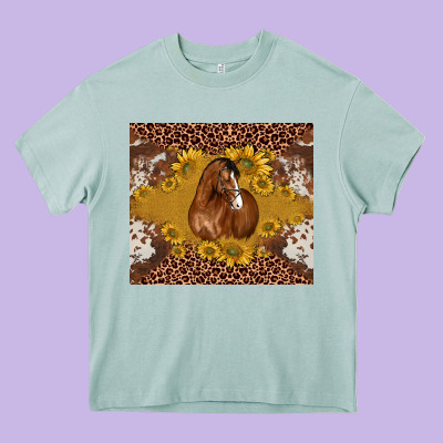 Horse Heavy Core Tee Designed By Barkaloodesign