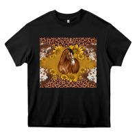 Black horse Heavy Core Tee - BarkalooDesign