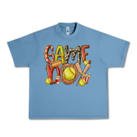 Pebble Blue game day softball Urban Heavy Tee - MaliasSmallBusiness