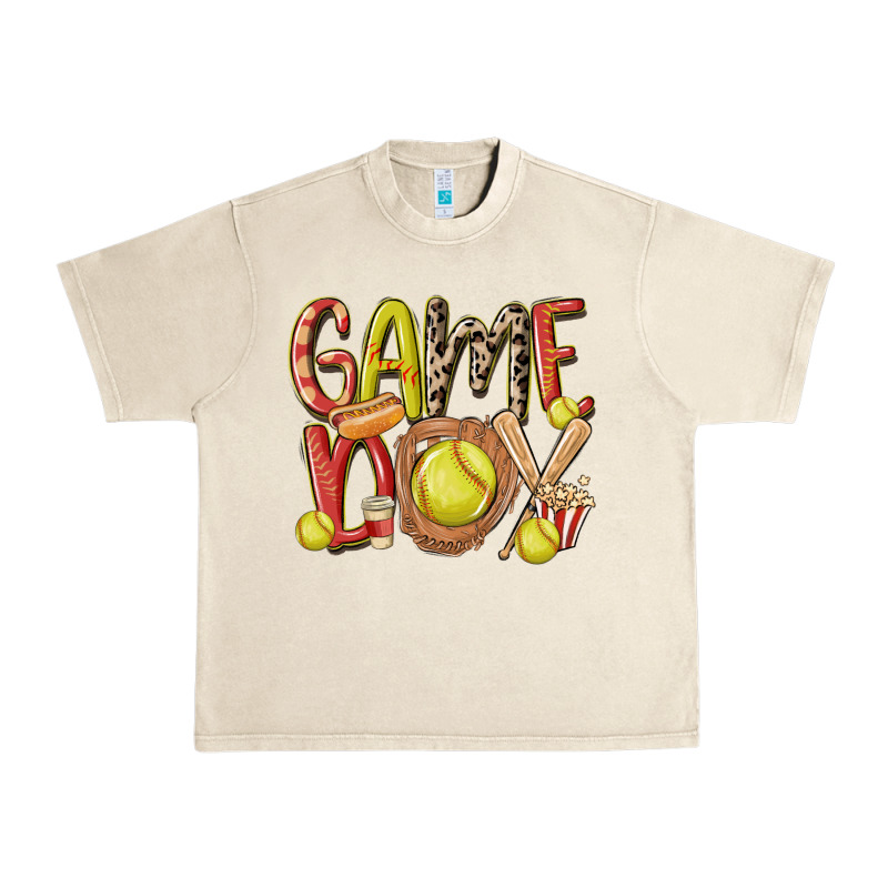Game Day Softball Urban Heavy Tee by MaliasSmallBusiness | Teevron