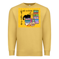 Antique Gold life is better with cats and books Premium Sweatshirt - TumblerDesignByShophia