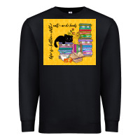 Black life is better with cats and books Premium Sweatshirt - TumblerDesignByShophia