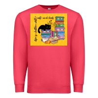 Cardinal life is better with cats and books Premium Sweatshirt - TumblerDesignByShophia