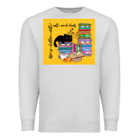Dove Grey life is better with cats and books Premium Sweatshirt - TumblerDesignByShophia